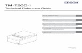 TM-T20II-i Technical Reference Guide · TM-T20II-i is a receipt printer which can print directly from a smart device application or Web application. This product supports ePOS-Device