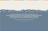 USING PREDICTIVE RISK MODELING TO Prioritize Services for ... · Homelessness in Allegheny County Methodology Paper for the Allegheny Housing Assessment Prepared by the Centre for