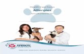 Allergies - Welcome to Tampa Bay Animal Hospitals! · 2019. 1. 25. · 1. Immunizing your pet with allergy shots over time against their known allergens can potentially eventually