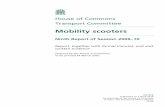 House of Commons Transport Committee€¦ · mobility scooters, witnesses were in agreement that there is insufficient official data on the numbers of people using mobility scooters