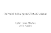 Remote Sensing in Unisec Global · Topics in Remote Sensing Group Introduction Remote Sensing Applications Train network infrastructure monitoring Water use management