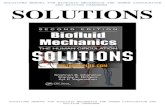 SOLUTIONS MANUAL FOR BIOFLUID MECHANICS THE HUMAN ... · Biofluid Mechanics: The Human Circulation Solutions to problems 7/11/2011 6 Chapter 2 2.2 Following a uniaxial extension test,