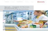 Rexroth – Flexibility for Success. Solutions for the ... · Primary packaging Paper bags Flowwrapping Thermoform tray Paperboard cartons Corrugated boxes Deep-drawn trays Flexibility: