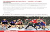 ENGLAND HANDBALL RETURN TO PLAY – GUIDANCE …...2. Handball Specific Guidance Handball is a team sport, a contact sport, and is played indoors. This comes with risk, but there are