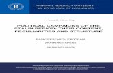 POLITICAL CAMPAIGNS OF THE STALIN PERIOD: THEIR … · practices, entrenched ways of thinking, individual adaptation mechanisms, while campaigns form the background. In both cases,