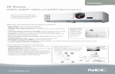 Portable Projectors M Series - NEC Display Solutions · Email notification and projector scheduling for better asset ... with the software. Image Express Lite Dedicated projector