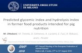 Predicted glycemic index and hydrolysis index in former food … · WHAT IS GLYCEMIC INDEX (GI)? • A figure representing the relative ability of a carbohydrate food to increase