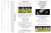 INSURANCE TROJAN FOOTBALL CAMPS 2020...The Trojan Football Camps will not have insurance to cover player who attend the camp. In the case of an injury, Pleasantville will not be liable