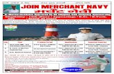 k vH;kFkhZ vfUre frfFk % JOIN MERCHANT NAVY epZsV a usoh...imu - cet coaching b.sc. (nautical science) 04 year marine engineering defence / merchant navy / foundation courses ssb -