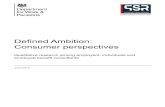 Defined Ambition: Consumer perspectives...Defined Ambition: Consumer perspectives Summary Defined Ambition (DA) is a new category of pensions the Department for Work and Pensions (DWP)
