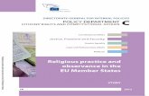 DIRECTORATE GENERAL FOR INTERNAL POLICIES€¦ · The requirements of state neutrality in the organization of religious ... Residence and working permits for religious work.....82
