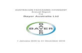 AUSTRALIAN PACKAGING COVENANT Annual Report For Bayer ...€¦ · Bayer Australia Limited Australian Packaging Covenant 2016 Annual Report Page 2 1.0 Company Information Bayer is