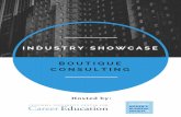 Industry Showcase Booklet - Boutique Consulting 2019 · Title: Industry Showcase Booklet - Boutique Consulting 2019 Author: cce-scheduling Keywords: DADlFqtJ1aU,BAA375us9Pk Created