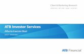ATB Investor Services · 2019. 10. 24. · Investor Beat 7 While most Albertans still feel neutral towards saving and/or investing this wave, there has been a significant jump among