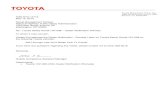 Toyota Motor Sales, U.S.A., Inc. 19001 South Western ... · Re: Toyota Safety Recall 13V-098 – Dealer Notification Remedy To whom it may concern, Please find attached the Dealer