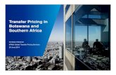 Transfer Pricing in Botswana and Southern Africa€¦ · Botswana and Southern Africa Christian Wiesener ... Prices between related parties are typically not set by market forces,