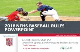 2018 NFHS BASEBALL RULES POWERPOINT107.180.13.129/system/files/filedepot/4/2018 NJSIAA BB Presentatio… · mechanics. NFHS UMPIRE MANUAL. WE CAN ALL AGREE That if any part of the
