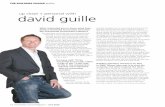 up close + personal with david guille · david guille What motivated you to move away from being a Chartered Accountant and enter the Commercial Construction industry? My Dad spent