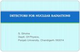 DETECTORS FOR NUCLEAR RADIATIONSScintillation Counters The scintillation detectors convert the energy of incident quantum of radiation into visible photons. Whenever a material is