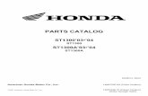 PARTS CATALOG - CALSCI INCPARTS CATALOG ST1300’03•’04 ST1300 ST1300A’03•’04 ST1300A MARCH, 2004 American Honda Motor Co., Inc. 14MCS3E1M (Fiche Version) 2004 American …