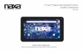 7 Core™ Tablet with Android™ OS 8.1 & GMS Certi˜cation · 2020. 1. 21. · allow you to use some features of the app quickly from the Home screen. To add a widget: 1) Tap & hold
