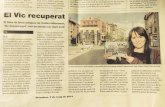 VIC - Editorial Efadós · fotos de cuina", conclou. El Vic recuperat El Ilibre de fotos antigues de Cristina Masramon, 'Vic desaparegut', èxit de vendes per Sant Jordi Vic Les imatges