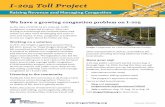 I-205 Toll Project Project Factsheet English · 2020. 8. 24. · I-205 Toll Project. Raising Revenue and Managing Congestion. We have a growing congestion problem on I-205 . As the