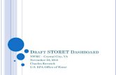 Draft STORET Dashboard - ACWI · 2012. 12. 26. · DRAFT STORET DASHBOARD NWMC – Crystal City, VA November 28, 2012 . Charles Kovatch . U.S. EPA Office of Water