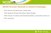 WCRP Summer Schools on Grand Challenges Capacity Buil¢  Catherine MICHAUT (WCRP-IPSL) Petra KRIZMANCIC