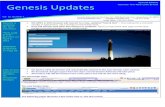 Genesis Updates Genesis: The New Look & Feel · Genesis is updating the User Interface! “New Look & Feel” goes live on April 3, 2015 WEBINAR SCHEDULE on Page 10 ON APRIL 3, 2015