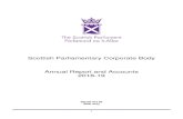 THE SCOTTISH PARLIAMENTARY CORPORATE BODY...outreach, committee engagement team, visitor services and facilities. Additional resources were allocated and these will be kept under review.