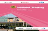 30-31 May 2019 Galmont Hotel, Galway - ISGISG MEETING, Summer 2019 5 Thursday May 30th 09.10 Official Opening by Prof Larry Egan, President ISG. 09.15 Oral Free papers (1 – 6) 10.15