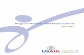 Program Review of SIAPS/Swazilandsiapsprogram.org/wp-content/uploads/2016/01/15-263_SIAPS... · 2016. 1. 15. · SIAPS annual work plans (AWPs) ... (October 1, 2011–September 31,