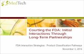 Courting the FDA: Initial Interactions Through Long-Term ... · Combination Products » Any combination of a drug, device, and/or biologic » Defined in regulation 21 CFR 3.2(e) »