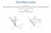Announces ADVANCED “NUCLEAR MAGNETIC RESONANCE” … · Introduction to general algorithms and petrophysical concepts in the context ... Development of experimental methods and