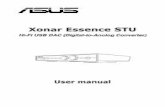 Xonar Essence STU - Asusdlcdnet.asus.com/pub/ASUS/Audio_Card/Xonar_Essence...2.0). You cannot connect a Dolby Digital 5.1 or a DTS signal as they will not be recognized. If you wish