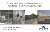 Strata India sets new benchmark in Reinforced Soil Wall ... · Strata Geosystems (India) Pvt. Ltd. Responsibilities and Scope of Work 1. Full conceptual planning, estimating and submittal