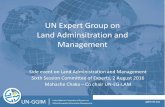 Costing and Financing Land Administrationggim.un.org/ggim_20171012/docs/meetings/GGIM6/UN GGIM LAM... · 2016. 8. 9. · Land Administration and Management is a MUST 1. External Boundries