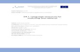 D4.1: Language resources for matching and retrievalexpert-itn.eu/sites/default/files/outputs/expert_d4.1_20150519.pdf · Project reference: 317471 Project full title: EXPloiting Empirical