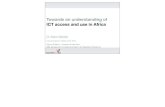 Towards an understanding of ICT access and use in Africa€¦ · Rwanda Tanzania Ethiopia 0,7% 1,6% 2,0% 2,2% 6,6% 8,5% 8,6% 12,7% 14,7% 15,7% 24,5% Share of households with a working