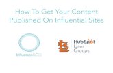 How To Get Your Content Published On Influential Sites · Marketing - social, newsletter, forums, paid, nurturing leads Sales - before/after calls, activate leads HR - hiring, Slack/IM,