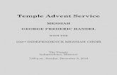 Temple Advent Service - Community of Christ · TEMPLE ADVENT SERVICE PRELUDE CHOIR And the glory of the Lord shall be revealed, and all flesh shall see it together: for the mouth