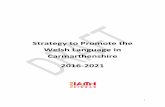 Carmarthenshire Welsh Language in Strategy to Promote thedemocracy.carmarthenshire.gov.wales/documents/s8959/REPORT.pdf · Standards were accepted as a new framework for Welsh medium