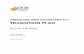 AMERICANS WITH DISABILITIES ACT TRANSITION PLAN · This document is an updated Transition Plan (hereinafter, Plan) concerning existing Nebraska Department of Roads (NDOR) facilities.