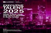 EXECUTIVE TALENT 2025 · 2019. 12. 4. · Executive Talent 2025: What’s Now, New & Next in Global C-Suite Talent - 3 I n AESC's 60th anniversary year, we revisit the framework of