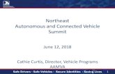 Northeast Autonomous and Connected Vehicle Summit€¦ · Established an Autonomous Vehicle Working Group in 2014. 16 US members . 2 Canadian members . 3 AAMVA staff . NHTSA and FMCSA