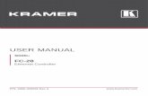 USER MANUAL - Kramerk.kramerav.com/downloads/manuals/fc-28.pdf · 8.2 Resetting to the Factory Default Settings 36 8.3 Upgrading the Firmware 36 9 Technical Specifications 37 9.1