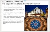 GALERIES LAFAYETTE The Department Store, Capital of Fashion · GALERIES LAFAYETTE The Department Store, Capital of Fashion • Breathtaking views over Paris from the 7th-floor terrace.