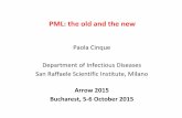 PML: the old and the new · Frequency and incidence of HIV-PML before and after cART . Less marked decrease of incidence than for other CNS OIs . 0,01 0,1 1 . 10 . 1994 1995 1996