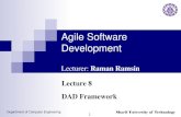 Agile Software Developmentsharif.edu/~ramsin/index_files/asdlecture8.pdf · Agile Software Development – Lecture 8 Department of Computer Engineering Sharif University of Technology